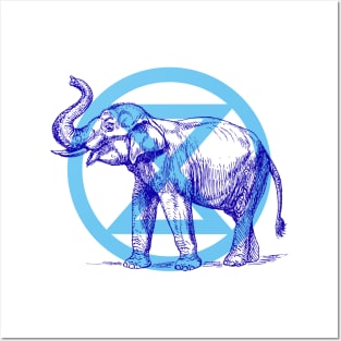 Extinction Rebellion - Elephant Posters and Art